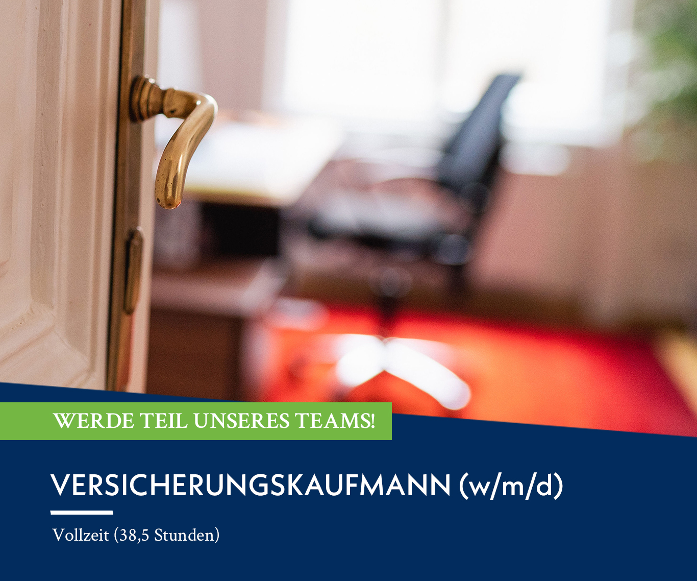 JETZT BEWERBEN!
